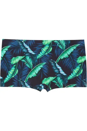 Lygia & Nanny Tijuca leaf-print swimming trunks