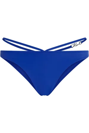 Karl Lagerfeld Signature strap-detail bikini bottoms