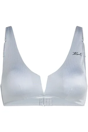 Karl Lagerfeld Metallic bikini top