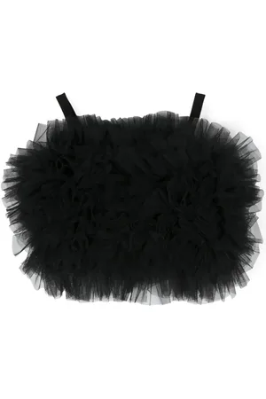 Elisabetta Franchi Ruffled tulle top