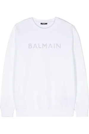 Balmain Crystal-embellished logo sweatshirt