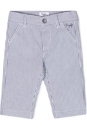 Il gufo Striped seersucker trousers