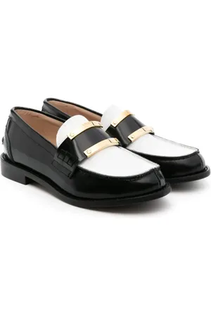 Nº21 Colour-block leather loafers