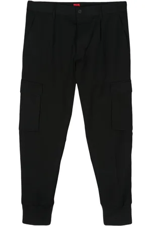 HUGO BOSS Fine-ribbed cargo pants