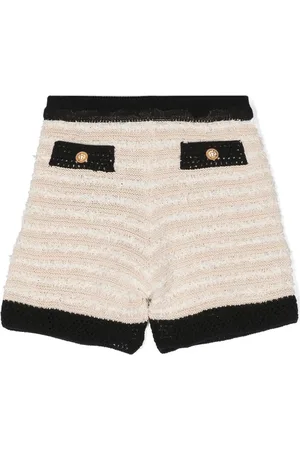 Balmain Frayed knitted shorts