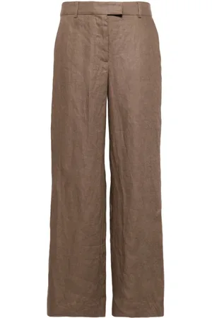 Reformation Mason wide-leg Linen Trousers - Farfetch