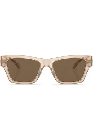 Tory Burch Trace transparent rectangle-frame sunglasses