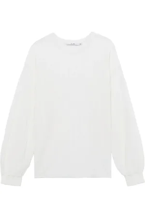 B+AB Ribbed semi-sheer sweatshirt