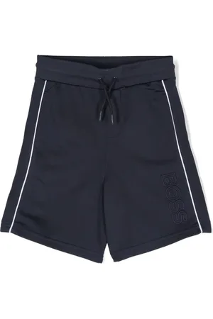 HUGO BOSS Logo-embroidered shorts