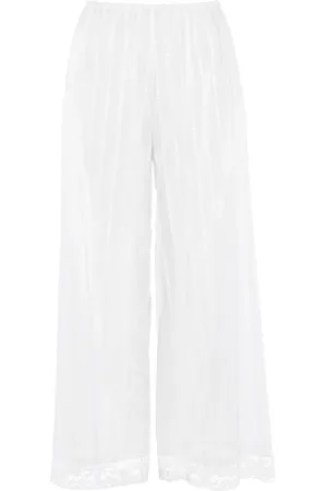 ERES Lace-trim cotton trousers