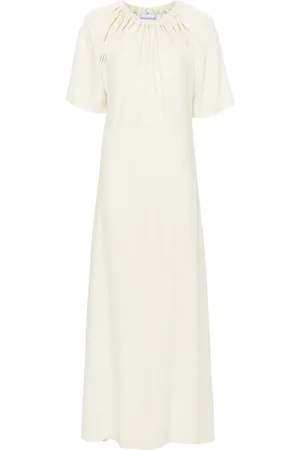 Viktor & Rolf Gathered-neckline crepe maxi dress