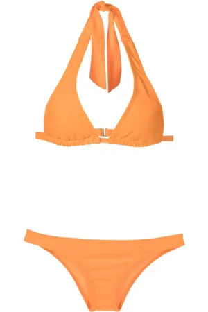 COTTON ON Women's Citrus Check Slider Triangle Bikini Top - Macy's