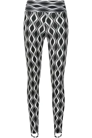 AMIR SLAMA Wave-print high-waisted leggings