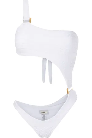 AMIR SLAMA Cut-out one-shoulder swimsuit