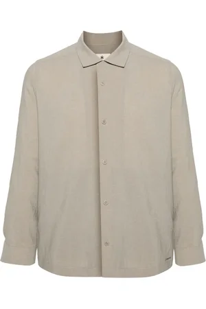 Snow Peak Cutaway-collar button-up shirt