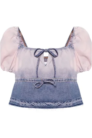 Ganni Future denim blouse