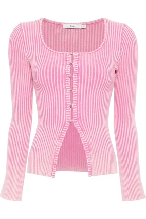 B+AB Ribbed cotton-blend cardigan