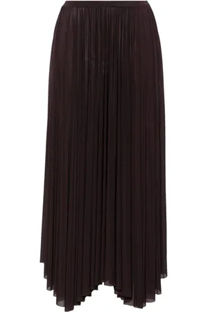 Serafini Asymmetric flared maxi skirt