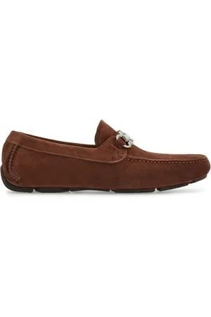Salvatore Ferragamo Gancini suede loafers