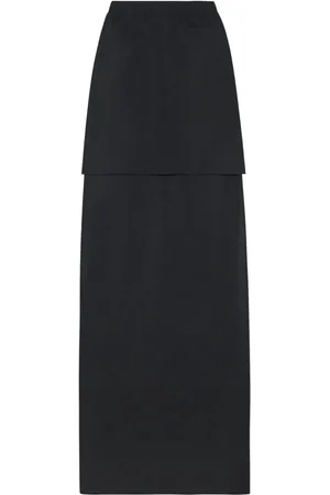 ROSETTA GETTY Floor-length layered maxi skirt