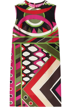 Puccini Vivara-print silk minidress