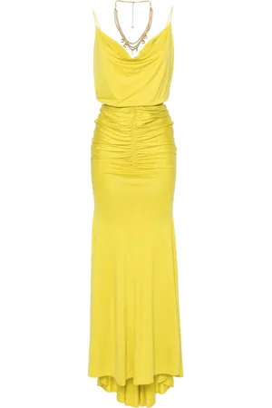 Elisabetta Franchi Gathered sleeveless gown