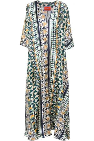 La DoubleJ Muumuu geometric silk dress