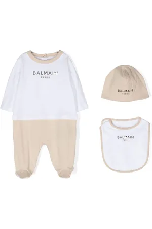 Balmain Logo-appliqué cotton pajamas