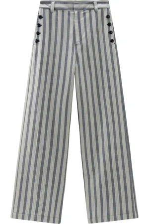 Woolrich Striped wide-leg trousers