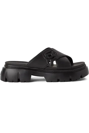 Karl Lagerfeld Ikon NFT Krosstrap leather mules