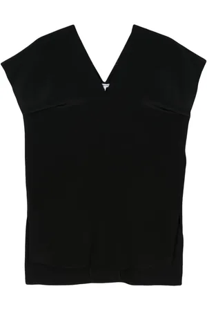 Aspesi V-neck crepe silk blouse