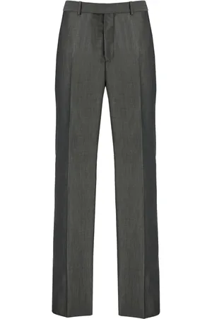 Salvatore Ferragamo Straight-leg silk-blend trousers