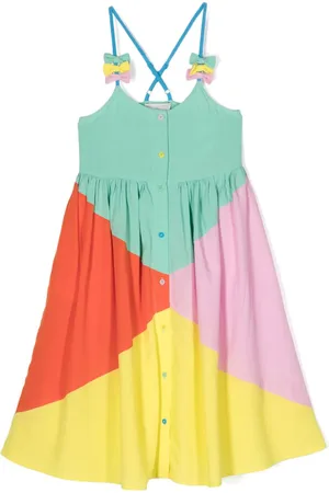 Stella McCartney Bow-detail colourblock dress