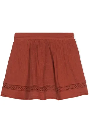 Scotch&Soda Crochet-panel plissé skirt