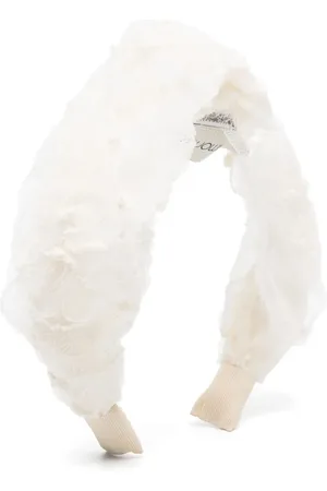 Simonetta Twisted floral-lace hair band