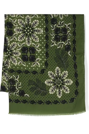Etro Floral-print wool scarf