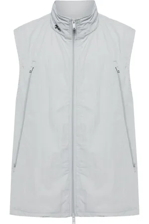 FIVE CM Logo-embroidery zipped gilet