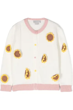 Stella McCartney Sunflower-appliqu?? cotton cardigan