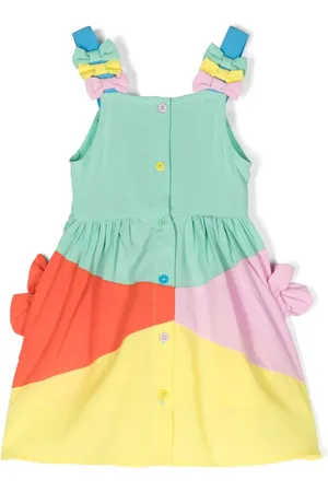 Stella McCartney Bow-detailed sleeveless shirt dress