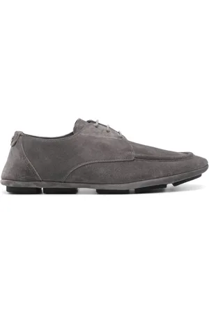 Dolce & Gabbana Logo-plaque suede derby shoes