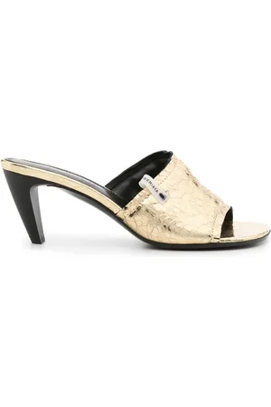 Premiata 70mm crinkled leather mules
