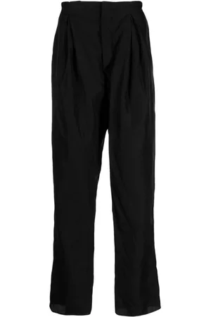 SAPIO Pleat-detail straight-leg trousers