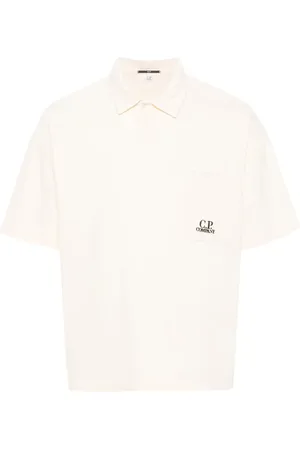 C.P. Company Embroidered-logo cotton polo shirt