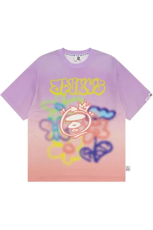 A Bathing Ape Graffiti-print cotton T-shirt