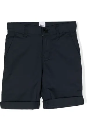 HUGO BOSS Turn-up stretch-cotton shorts