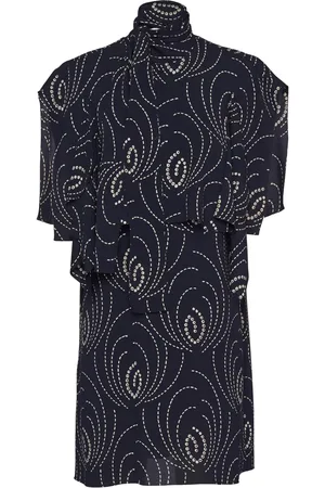 Prada Abstract-print layered minidress