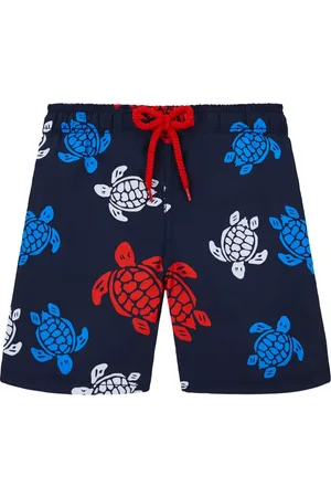 Vilebrequin Turtle-print logo-appliqué swim shorts