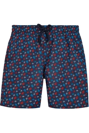 Vilebrequin Turtle-print logo-appliqu?? swim shorts