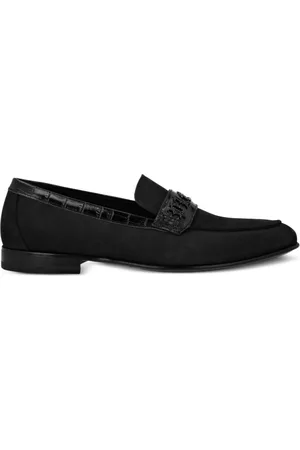 Philipp Plein Crocodile-effect leather loafers