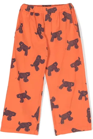 Bobo Choses Cat-print cotton trousers